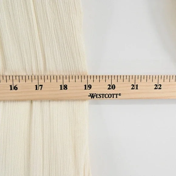 Free People Dusk Till Dawn Dress Sz 2 Blue Embroidered Bohemian Festival Tiered - Picture 6 of 15